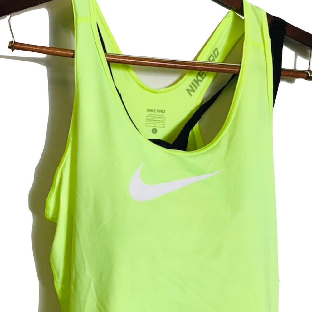 2/$29 Nike pro dry-fit racerback tank top activewear size L - Picture 6 of 8